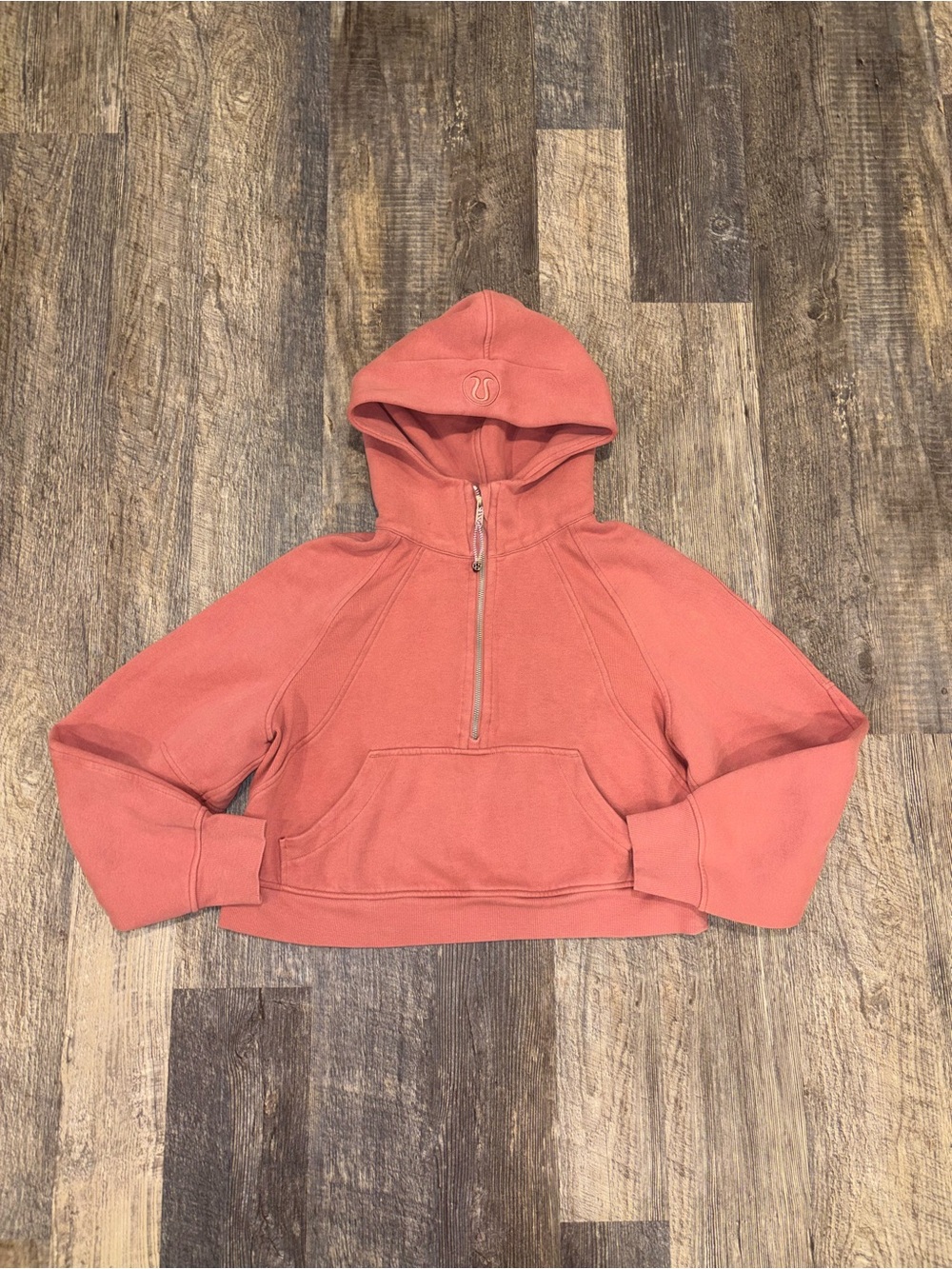 Lululemon Scuba Oversized Half-Zip Hoodie XS/S Brier Rose Pink Cropped
